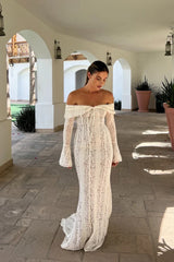 AEILA VINTAGE LACE MAXI DRESS