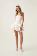 PERKA MESH BACKLESS MINI DRESS
