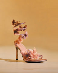 Elisa Glitter Butterfly Snake Sandals