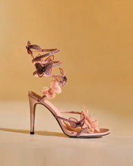 Elisa Glitter Butterfly Snake Sandals