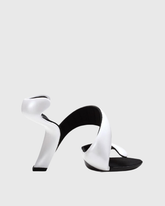 Felicia Twist Heels In White