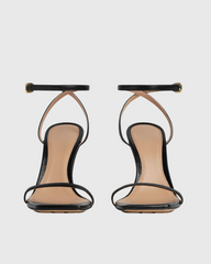 Fiamma Metal Knot Sandals In Black