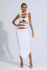 CHARMING CUTOUT ELITE HOLLOW DRESS