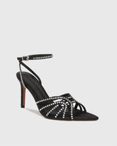 Marzia Rhinestone Ankle Strap Sandals