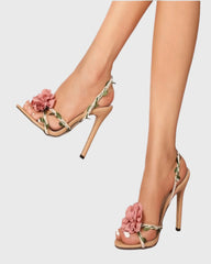 Wren 3D Flower Vine Slingback Sandals