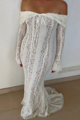 AEILA VINTAGE LACE MAXI DRESS