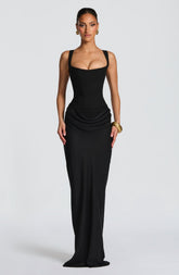 Elerna Maxi dress-Black