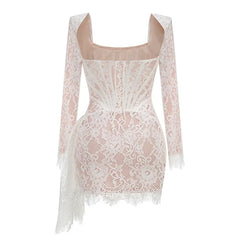 Alena Corset White Mini Dress
