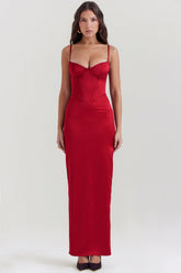 Fella Satin Maxi Dress