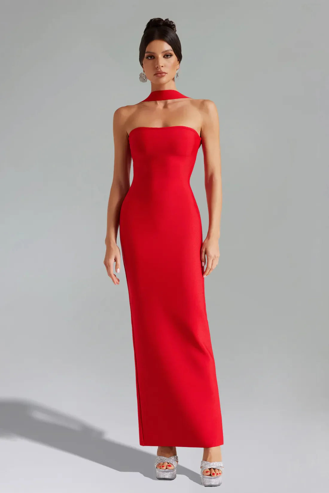 Allure Halter Backless Maxi Dress
