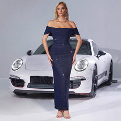 MERLIN OFF SHOULDER MAXI DRESS