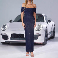 MERLIN OFF SHOULDER MAXI DRESS