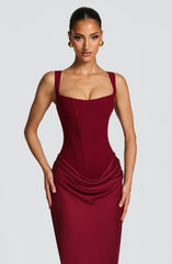 Elerna Maxi dress-Red