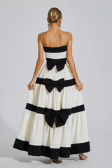 CHIC ELEGANT BOW MAXI DRESS