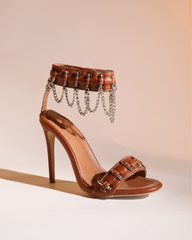 Eike Chain Fringe Strap Sandals