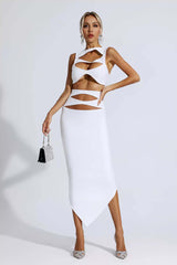 CHARMING CUTOUT ELITE HOLLOW DRESS