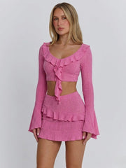 Avaline Dusty Pink Mini Dress