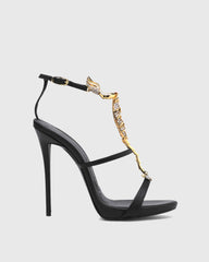 Pia Rhinestone Scorpion Strap Sandals