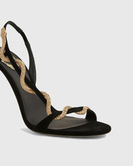 Zoie Rhinestone Snake Enwind Sandals