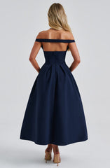 Lanetta Midi Dress - Navy